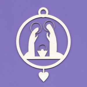 Tekturka Zawieszka Święta Rodzina Crafty Moly 