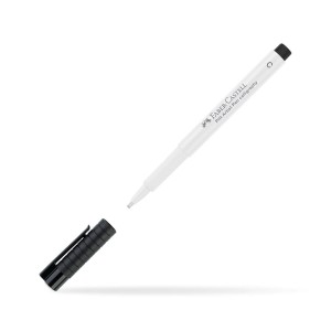 Marker Permanentny Pitt Faber-Castell Biały Ścięty  