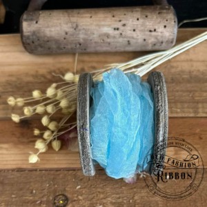 Wstążka Old Fashion Ribbon Mgiełka Błękit
