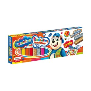 Plastelina 18 kol. St.Majewski Bambino Kwadratowa