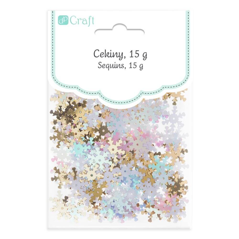 DPCE-048 Cekiny Śnieżynki Mix DP Craft 15g.jpg