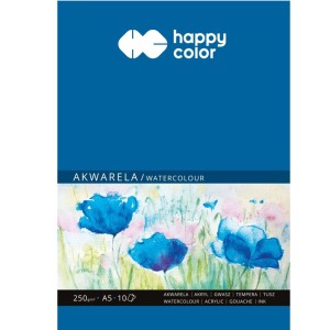 Blok Akwarela A5/10 Happy Color Biały 250g/m2 