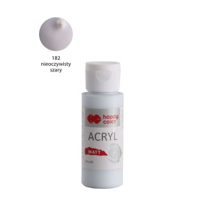 Farba Akrylowa Happy Color 60ml Szara Mat