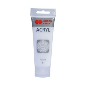 Farba Akrylowa Happy Color 75ml Biała Tytanowa