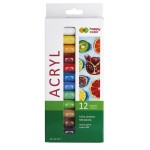Farby Akrylowe Happy Color 12 kol. 12ml 