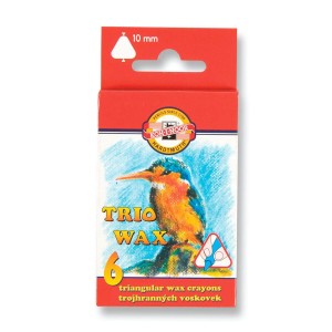 Kredki Świecowe Jumbo 6 kol. Koh-I-Noor Trio Wax 
