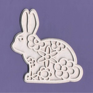 Tekturka Zając Flower Crafty Moly