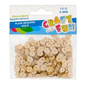 Cekiny 8mm Złote Łamane Craft With Fun 14g