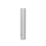 Linijka 20cm Aluminiowa Dwustronna z Uchwytem Leniar 