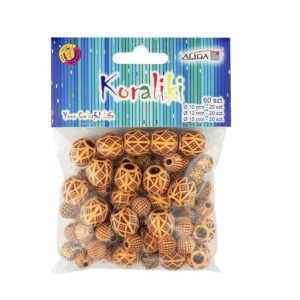 Koraliki Aliga 10-15mm 60szt.