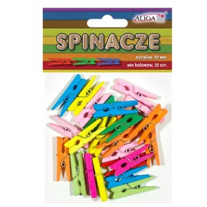 Ozdoba Drewniana Aliga Klamerki Kolor 30mm