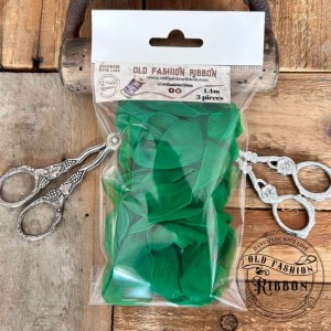 Wstążki Old Fashion Ribbon Mgiełka Green 3 Sztuki