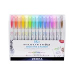 Zestaw Brush Mildliner Zebra 15 kol.