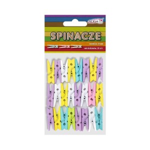 Ozdoba Drewniana Aliga Klamerki Pastel 25mm