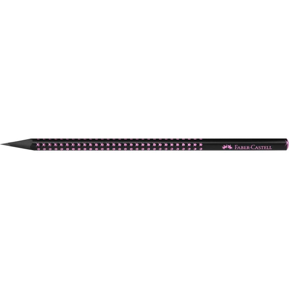 118258 Ołówek B Faber-Castell Sparkle Midnight Rose.jpg