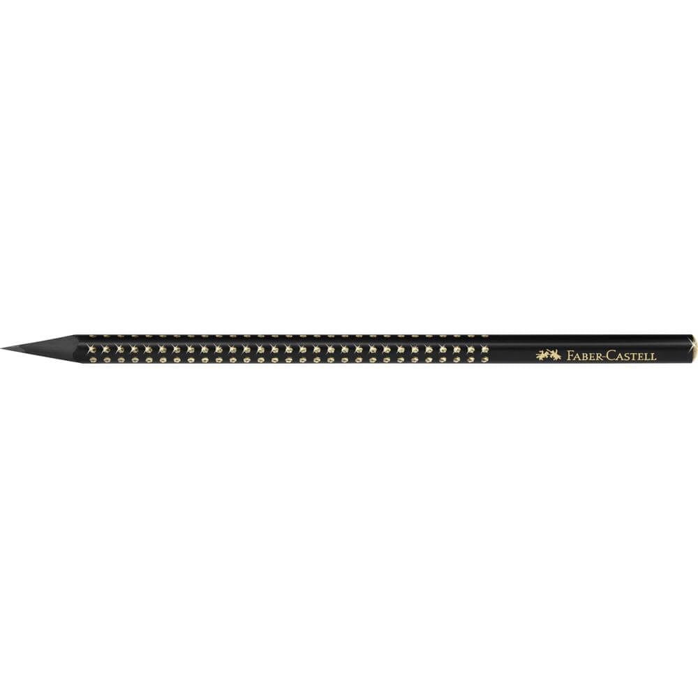 118278 Ołówek B Faber-Castell Sparkle Midnight Gold.jpg