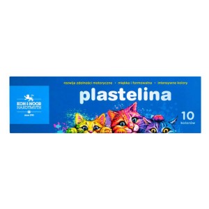 Plastelina 10 kol. Koh-I-Noor Kotki