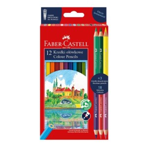 Kredki Ołówkowe Faber-Castell 12+3 kol. Zamek Wawel