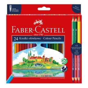 Kredki Ołówkowe Faber-Castell 24+3 kol. Zamek Wawel