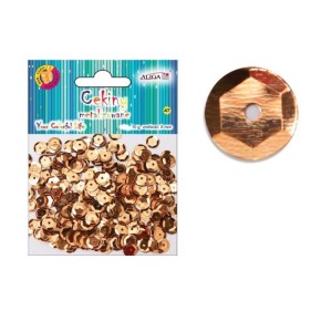 Cekiny 8mm Miedziane Łamane Aliga 10g