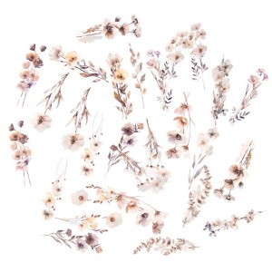 Naklejki DP Craft Kwiaty Beige Mist a'30