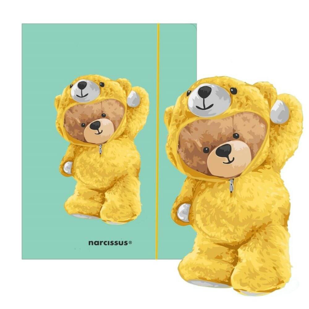 41951 Teczka z Gumką A4 Narcissus Teddies& Miś w Dresiku.jpg