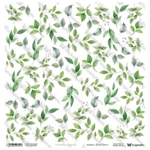 Papier 12x12" ScrapAndMe Oh,Baby Leaves 16 Wycinanka