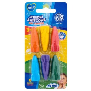 Kredki Świecowe 6 kol. Astra Rakiety