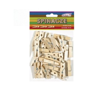 Ozdoba Drewniana Aliga Klamerki Natural 35mm