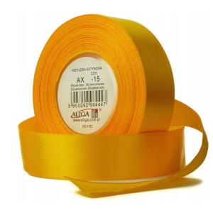 Wstążka Satynowa 12mmx32m Pomarańczowa Aliga 