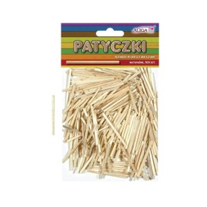 Patyczki Drewniane Natural Aliga a'500 42x2x2mm