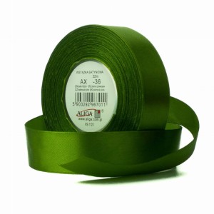 Wstążka Satynowa 12mmx32m Oliwkowa Aliga