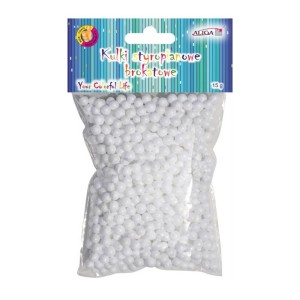 Ozdoba Styropianowa Aliga Kulki Białe 15g