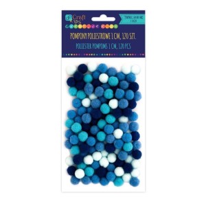 Pomponiki Mix Niebieskie DpCraft a'120 