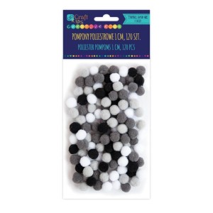 Pomponiki Mix Szarości DpCraft a'120 