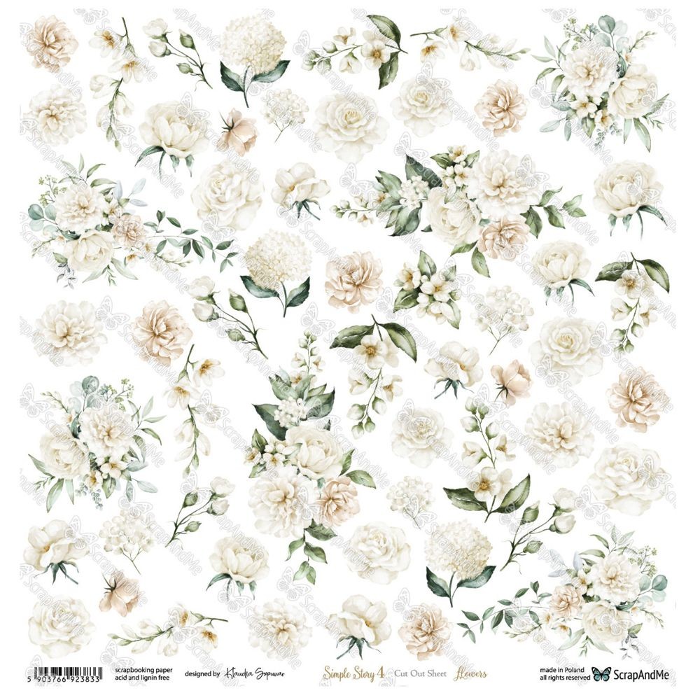 23833 Papier ScrapAndMe Simple Store4 Flowers Wycinanka.jpg