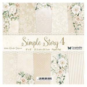 Zestaw Papierów 8x8" ScrapAndMe Simple Story 4