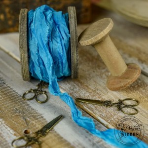 Wstążka Old Fashion Ribbon Niebieski Grecki
