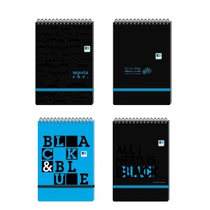 Kołonotes Kratka A5/100 Interdruk B&B Pion z Gumką