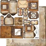 Papier 12x12" Alchemy Behind Closed Doors Tagi Wycinanka