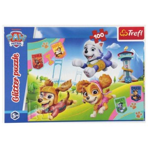 Puzzle Ramkowe Trefl Psi Patrol Brokat 100