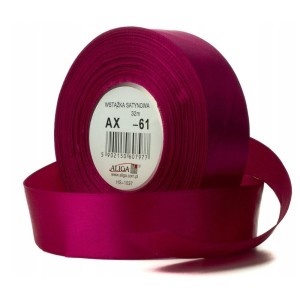 Wstążka Satynowa 12mmx32m Biskupi Aliga 