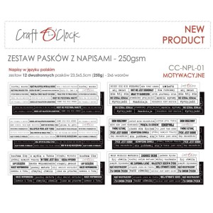 Napisy Craft O'Clock Motywacyjne 01