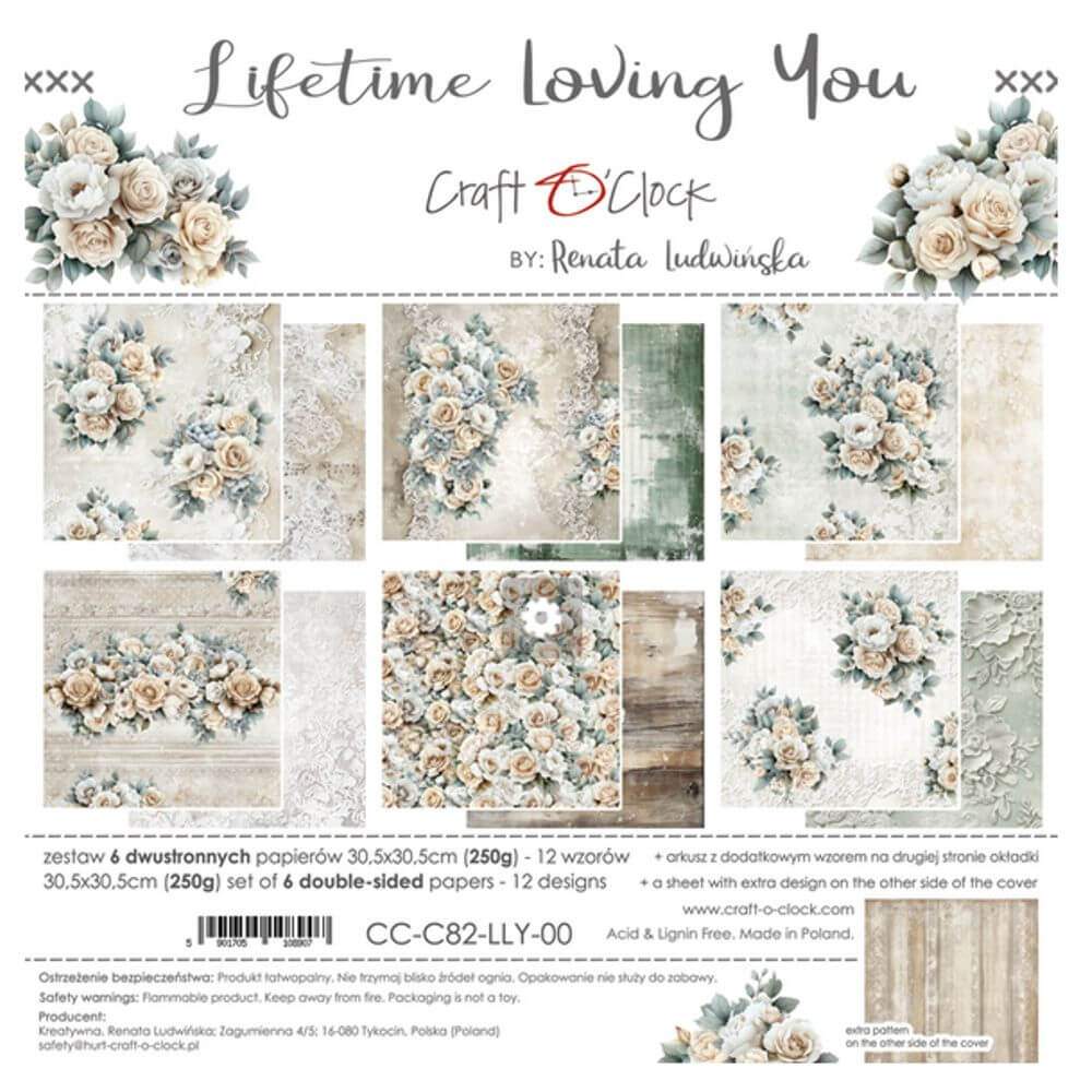 CC-C82-LLY-00 Zestaw Papierów 12x12 Craft O'Clock Lifetime Loving you.jpg