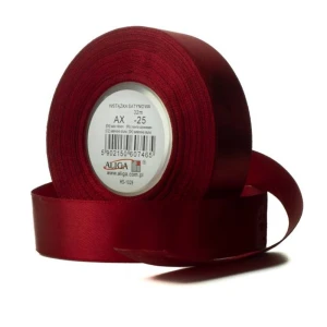 Wstążka Satynowa 12mmx32m Bordo Aliga 