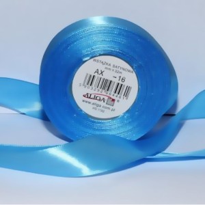Wstążka Satynowa 12mmx32m Niebieska Aliga 