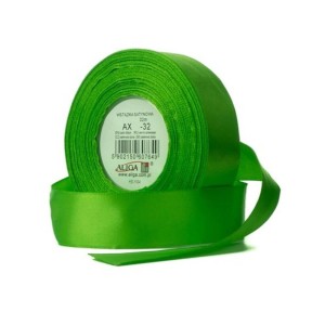Wstążka Satynowa 12mmx32m Zielona Aliga 
