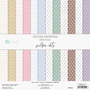 Zestaw Papierów 12x12" Dp Craft Polka Dots