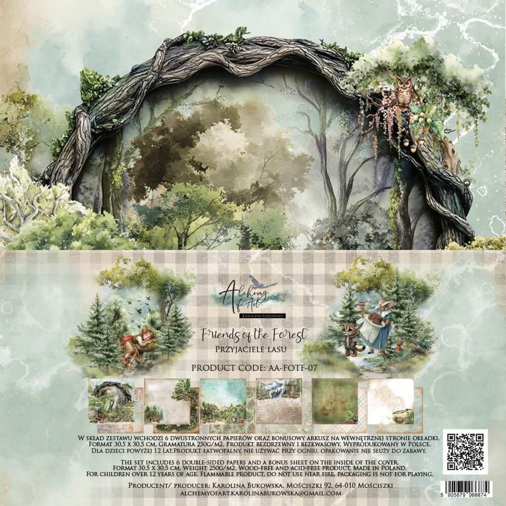 AA-FOTF-07 Zestaw Papierów 12x12 Alchemy Friends of The Forest.jpg