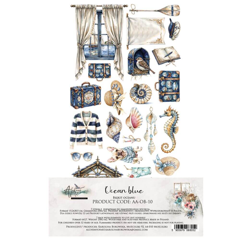 AA-OB-10 Zestaw Dodatków 6x12 Alchemy Ocean Blue Wycinanka.jpg